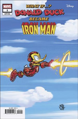 Marvel & Disney: What If...? Donald Duck Became Iron Man issue 1.00-E Skottie Young Cover
