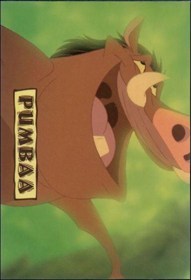 Lion King: Series 1 (Base Set)  card 74 Pumbaa (Character Card)