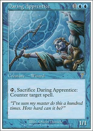 Magic the Gathering: 7th Edition (Base Set) card 68 Daring Apprentice