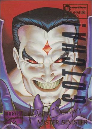 1995 Marvel Masterpieces (Multi-Foil E-Motion Parallel Base Set) card 69 Mister Sinister