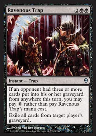 Magic The Gathering: Zendikar (Base Set) card 109 Ravenous Trap