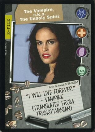 X-Files: Premiere Edition (Base Set) card XF96-0132v1 The Vampire, a.k.a The Unholy Spirit