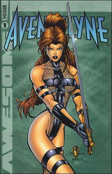 Avengelyne (1999) issue 1 Dan Fraga "Green Background" Cover