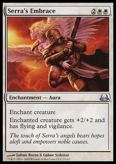 Magic the Gathering: Duel Decks: Divine vs. Demonic (Base Set) card 21 Serra's Embrace