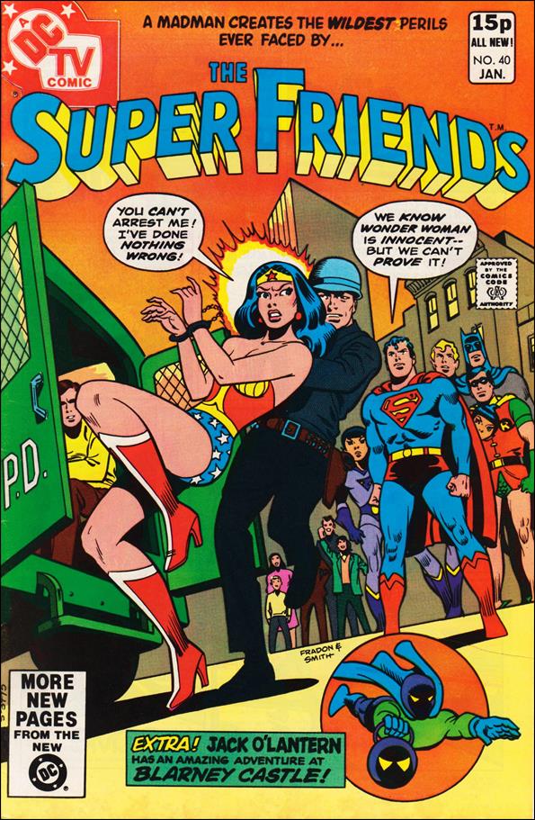 Super Friends (1976) issue 40-B UK Price Cover