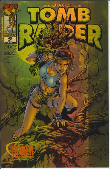 Tomb Raider: The Series issue 2-C Tower Records Holofoil Cover