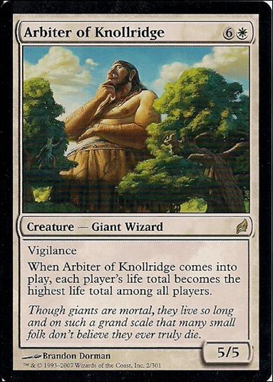 Magic the Gathering: Lorwyn (Base Set) card 2 Arbiter of Knollridge