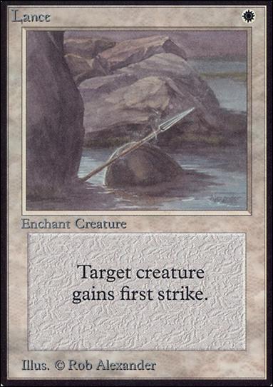 Magic the Gathering: Limited Edition Alpha (Base Set) card 27 Lance