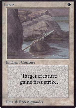 Magic the Gathering: Limited Edition Alpha (Base Set) card 27 Lance