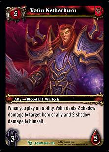 World of Warcraft: March of the Legion (Base Set) card 208 Volin Netherburn