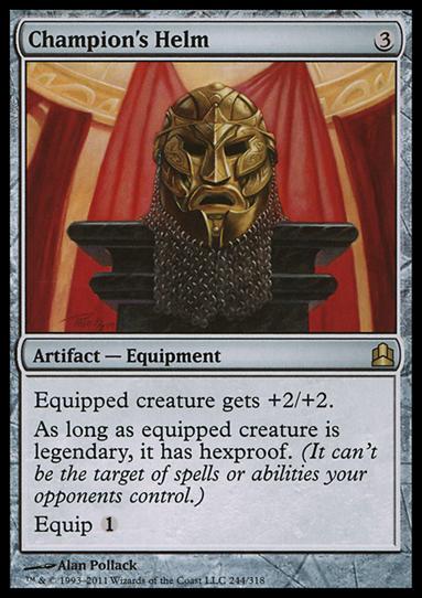 Magic the Gathering: Commander (Base Set) card 244 Champion's Helm