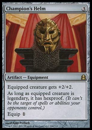 Magic the Gathering: Commander (Base Set) card 244 Champion's Helm