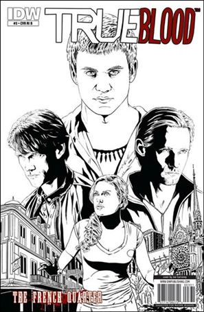 True Blood: French Quarter issue 3-D Joe Corroney 1:25 Black and White Cover