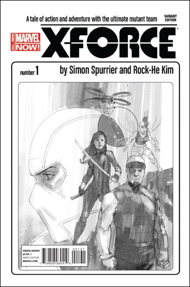 X-Force (2014) issue 1-C Phil Noto 1:100 Sketch Cover