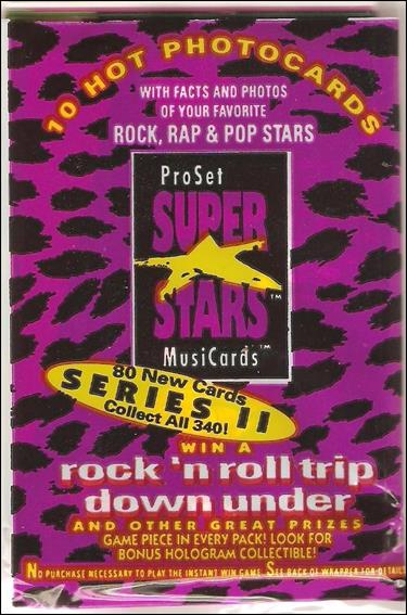 Super Stars Musicards Series 2 card 2 Sealed Pack