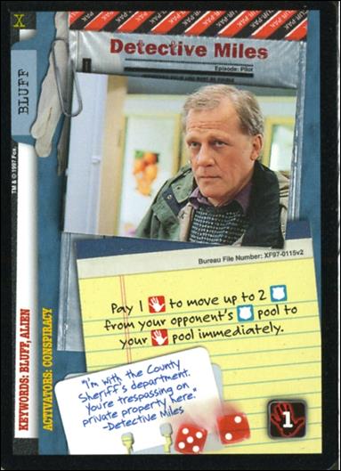 X-Files: The Truth Is Out There (Base Set) card XF97-0115v2 Detective Miles
