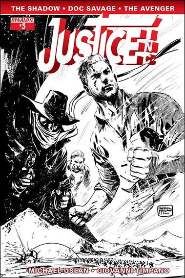 Justice, Inc. (2014) issue 3-E Gabriel Hardman 1:10 Black & White Cover
