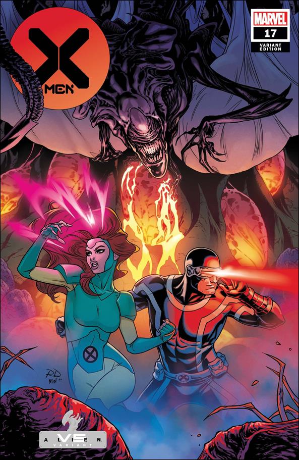 X-Men (2019) issue 17-B Russell Dauterman Marvel vs Alien Cover