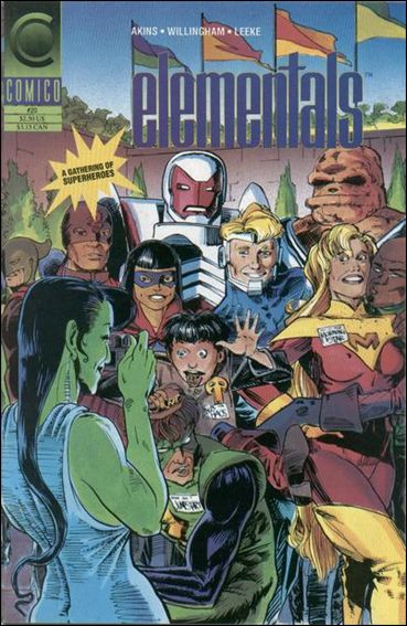 Elementals (1989) issue 20 Wraparound Cover