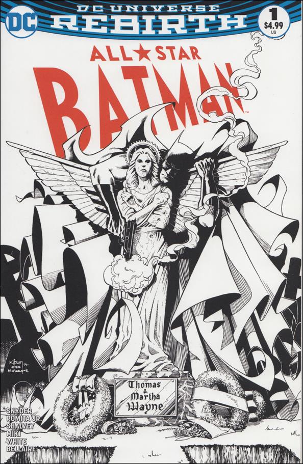 All-Star Batman issue 1-R Barry Kitson Scorpion Comics B/W Cover