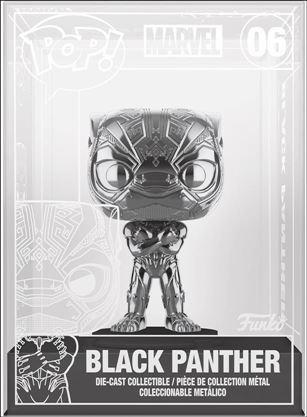 POP! Die-Cast figure 6-B Black Panther (Silver) Chase Funko Shop Exclusive