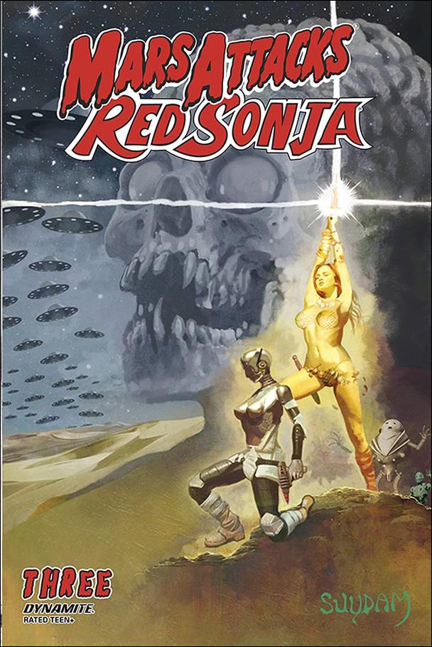 Mars Attacks Red Sonja issue 3 Arthur Suydam Cover