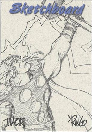 Marvel Creators Collection '98 (Sketchboard Subset) card 7-C Thor (Grey)