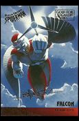 Fleer Ultra Spider-Man (Gold-Foil Signature Parallel Base Set) card 116 Falcon