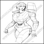 Transformers CCL/Brooke Hill Foundation Charity FanPrints by Dan Khanna item 2 "Arcee" by Dan Khanna