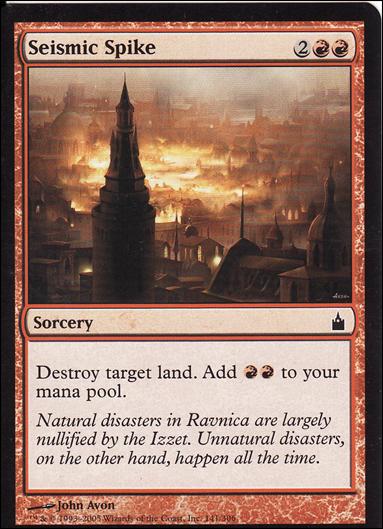 Magic the Gathering: Ravnica (Base Set)  card 141 Seismic Spike