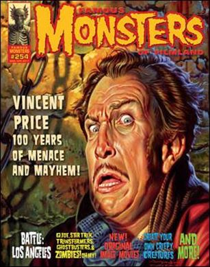 Famous Monsters of Filmland issue 254 Vincent Price Diamond Cover