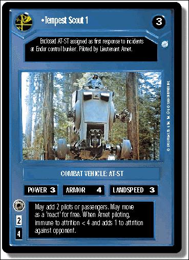 Star Wars: Endor Limited (Base Set) card 82 Tempest Scout 1