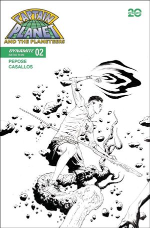 Captain Planet (2025) issue 2.00-G Jae Lee B&W Connecting 1:10 Cover