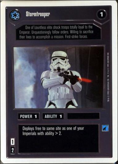 Star Wars: Premiere Unlimited (Base Set) card 36 Stormtrooper