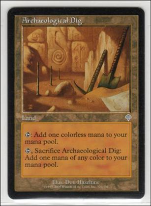 Magic the Gathering: Invasion (Base Set) card 320 Archaeological Dig