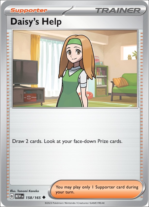 Pokemon: Scarlet & Violet - 151 (Base Set) card 158/165 Daisy's Help