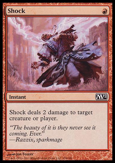 Magic the Gathering: 2012 Core Set (Base Set) card 154 Shock