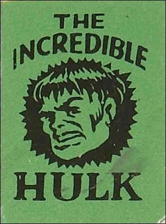 Marvel Mini-Books: The Incredible Hulk issue nn-B Green Cover