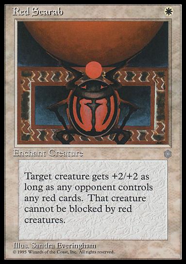 Magic the Gathering: Ice Age (Base Set) card 49 Red Scarab