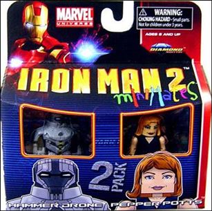Marvel Minimates figure 102 Hammer Drone and Pepper Potts