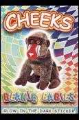 Beanie Babies Series 4 (Glow in the Dark Sticker Subset) card nn4 Cheeks