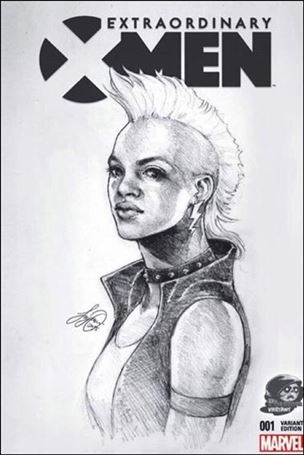 Extraordinary X-Men issue 1-H Siya Oum Phantom Sketch Cover