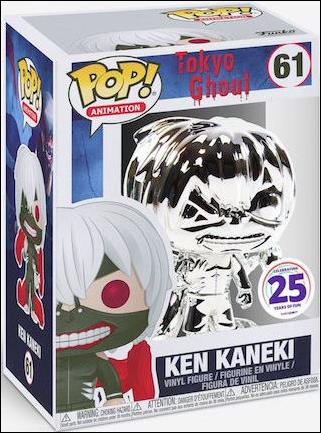 POP! Animation figure 61-C Ken Kaneki (Silver Chrome) FUNimation Exclusive