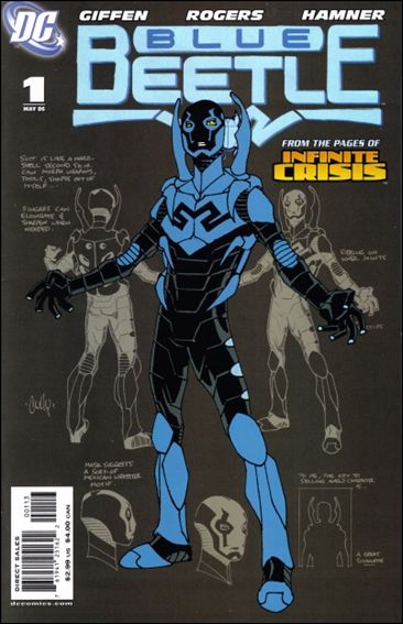 Blue Beetle (2006) issue 1-C Character Design Cover (3rd Printing)