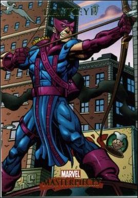 2007 Marvel Masterpieces (Base Set) card 35 Hawkeye