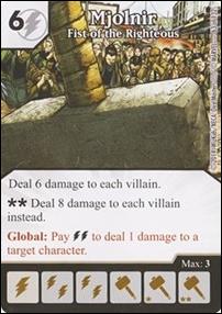Marvel Dice Masters Avengers vs. X-Men  card 63 Mjolnir: Fist of the Righteous