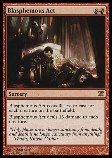 Magic the Gathering: Innistrad (Base Set) card 130 Blasphemous Act
