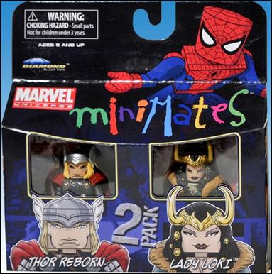 Marvel Minimates figure 95 Thor Reborn and Lady Loki