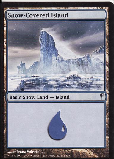 Magic the Gathering: Coldsnap (Base Set) card 152 Snow-Covered Island