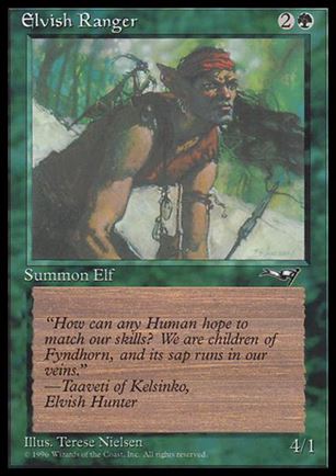 Magic the Gathering: Alliances (Base Set) card 88-B Elvish Ranger
